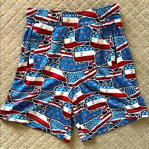 Vineyard Vines Red and White Athletic Shorts